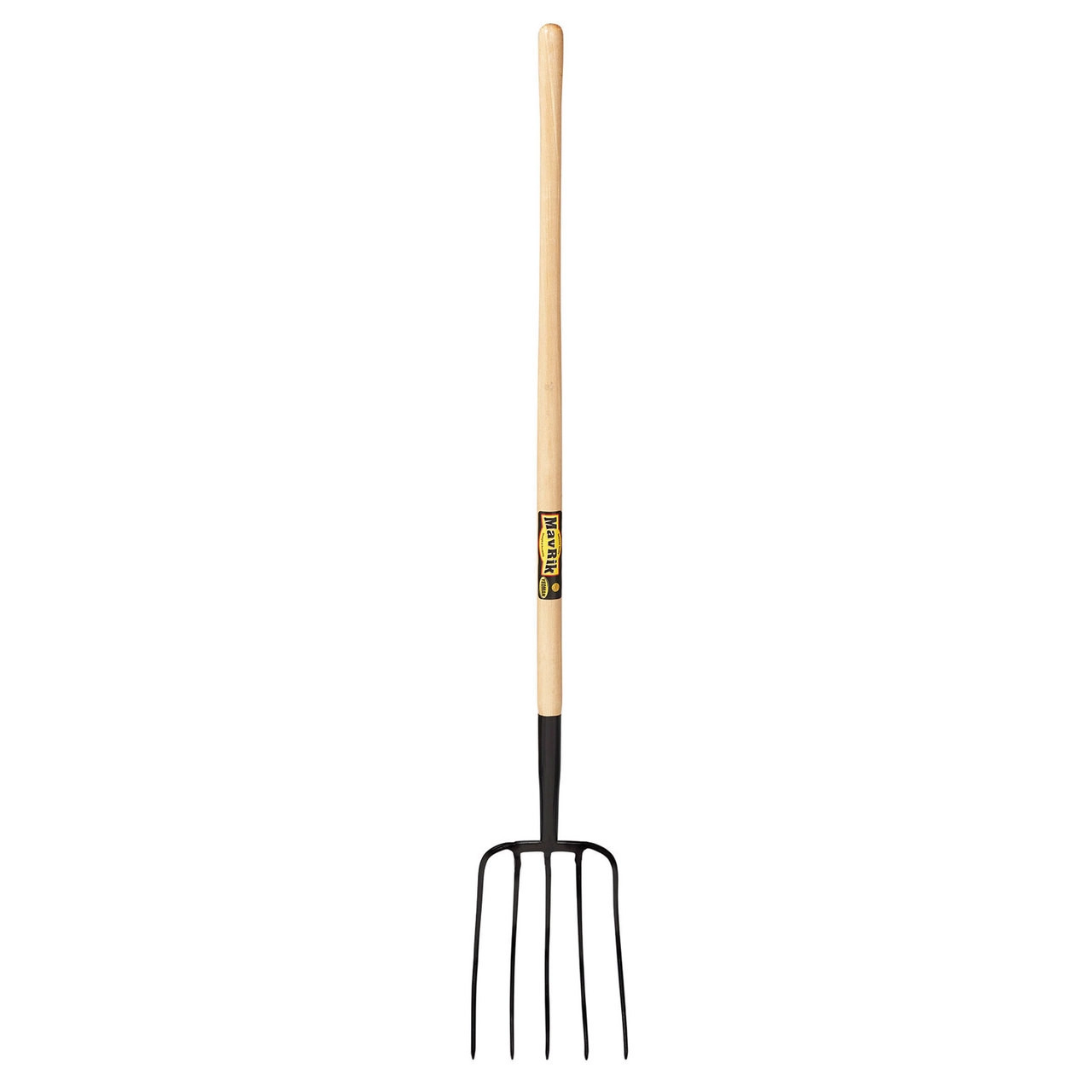 5 Tine Manure Fork 48” Wood Handle - Shovels & Scoops & Forks